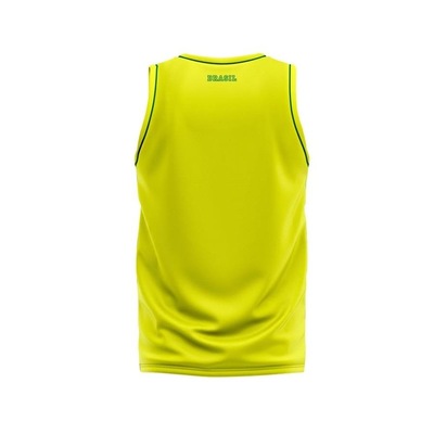 Camisa Brasil Regata Torcida Copa Braziline - Masculina - Foto 2
