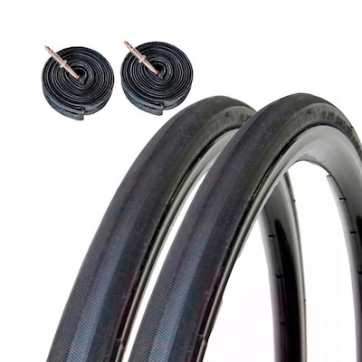 Kit de 1 Par de Pneus Pirelli Corsa Pro Kevlar 700x23 + 2 Câmaras Bico Fino Kenda - Foto 1