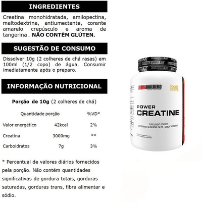 Kit Bodybuilders: Waxy Whey - Baunilha - 2kg + 2x Power Creatina 100g + Coqueteleira - Foto 3
