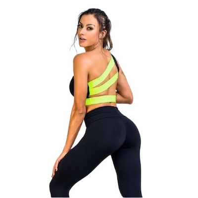 Kit de Calça Legging Belmento Suplex Básica Cintura Alta - Feminina - 2 Unds - Foto 5