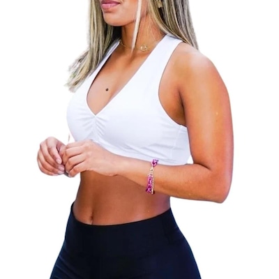 Kit de Top Fitness com Bojo Belmento Nadador - Feminino - 2 Unidades - Foto 2