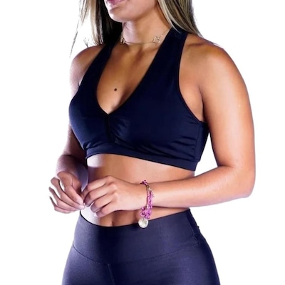 Kit de Top Fitness com Bojo Belmento Nadador - Feminino - 2 Unidades - Foto 2