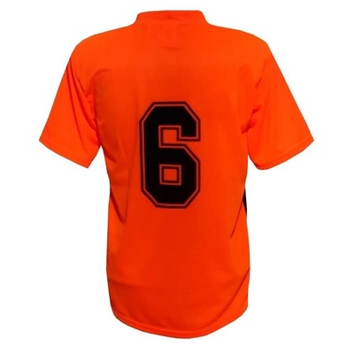 Jogo de Uniforme Completo TRB 20+1 Laranja/Preto - Foto 3