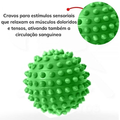 Bola Gold Sports Exercitadora Fisioterapia - 10cm - Foto 2
