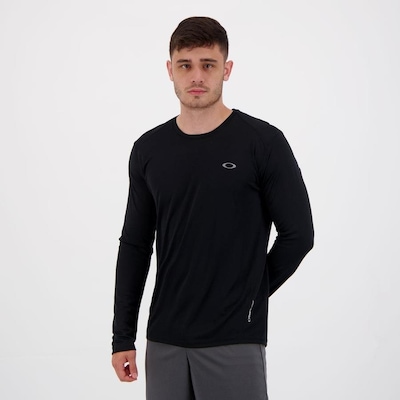Camiseta Manga Longa Oakley Daily Sports - Masculina - Foto 2