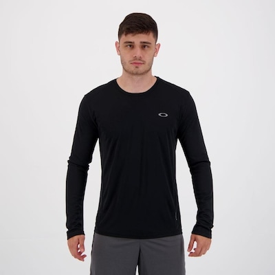Camiseta Manga Longa Oakley Daily Sports - Masculina - Foto 1