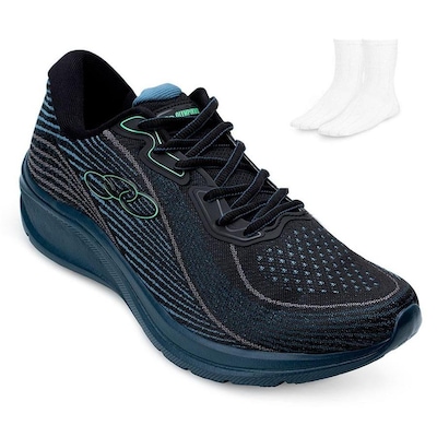 Kit Tênis Olympikus Vibração + Meia - Masculino - Foto 1