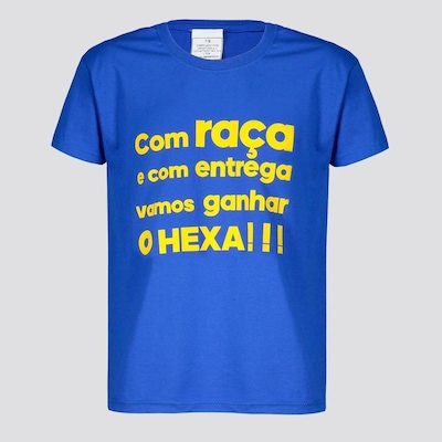 Camiseta Futfanatics Brasil com Raça - Infantil - Foto 1