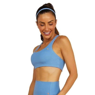 Top Fitness Alto Giro Dupla Face com Bojo - Adulto - Foto 3