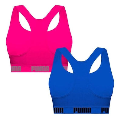 Kit Top Puma Nadador Sem Costura - Feminino - 2 Unidades - Foto 2