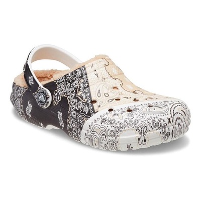 Sandália Crocs Classic Lined Bandana Clog Chai - Unissex - Foto 2