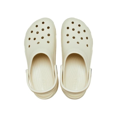 Sandália Crocs Classic Platform Clog W Bone - Unissex - Foto 5