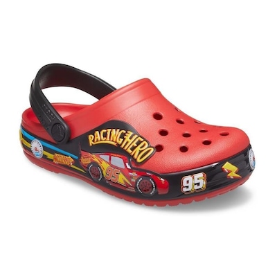 Sandália Crocs Fl Cars Lights Band Clog T Flame - Infantil - Foto 2