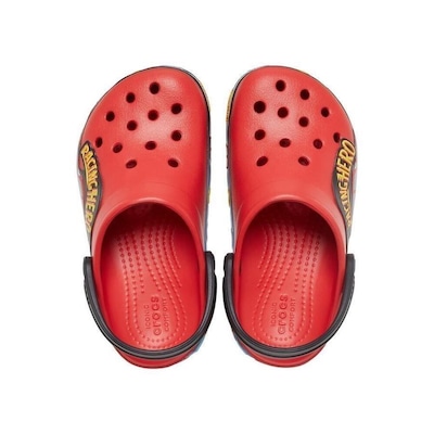 Sandália Crocs Fl Cars Lights Band Clog T Flame - Infantil - Foto 5