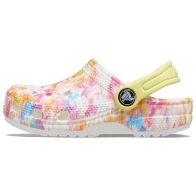 Sandália Crocs Classic Tie Dye Graphic Kidst - Infantil - Foto 3