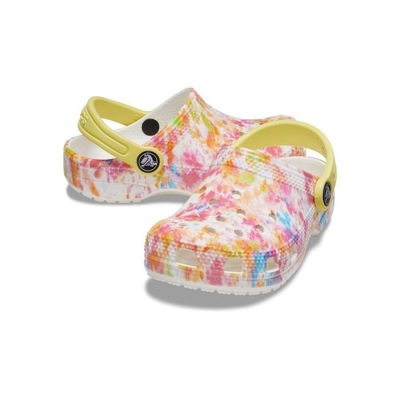 Sandália Crocs Classic Tie Dye Graphic Kidst - Infantil - Foto 4