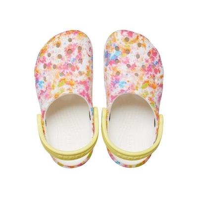 Sandália Crocs Classic Tie Dye Graphic Kidst - Infantil - Foto 5
