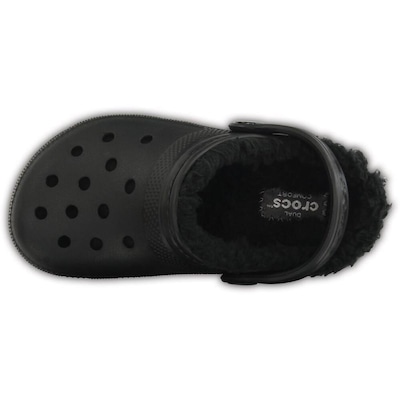 Sandália Crocs Classic Lined Clog - Infantil - Foto 3