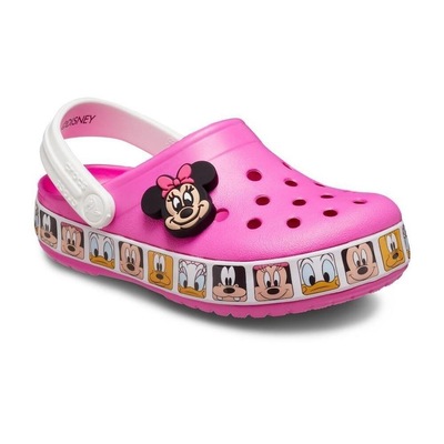 Sandália Crocs Fun Lab Minnie Mouse Band Clog Electric - Infantil - Foto 2