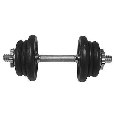 Maleta Dumbbell 8kg Athletic 2 Anilhas 2kg + 4 Anilhas 1kg + Barra Cromada - Foto 2