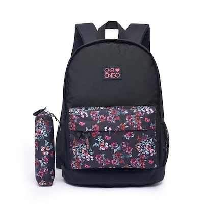 Kit Mochila Onbongo Escolar + Estojo Impermeável Bolsa - 14 Litros - Foto 1