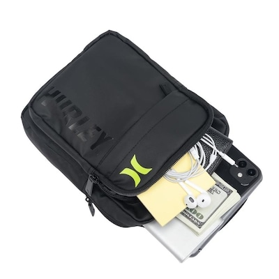 Shoulder Bag Hurley Impermeável Bolsa Transversal Tira Colo - Foto 6