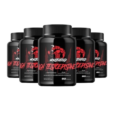 Kit Igh - Testo Zma + Triptofano Monsterfeed - 60 cápsulas - 5 Unds - Foto 1