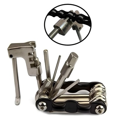 Kit de Chave Ferramentas Emergência Para Bicicleta com 12 Funções - Foto 1