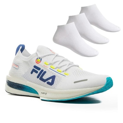 Kit Tênis Fila Float Elite + Meias com 3 Pares - Masculino - Foto 1