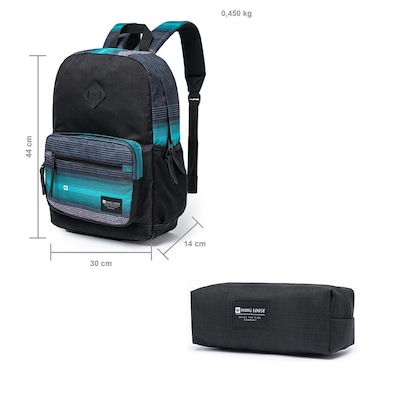 Kit Hang Loose Mochila Espaçosa e Reforçada - 25 Litros + Estojo - Foto 6