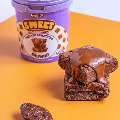Pasta de Amendoim Sweet Power1One - Brownie - 500g - Foto 2