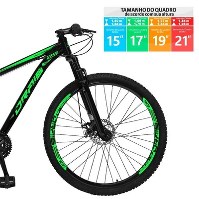 Bicicleta Aro 29 Drais Aluminum - Freio a Disco Hidráulico - Câmbio Shimano - 24 Marchas - Foto 2