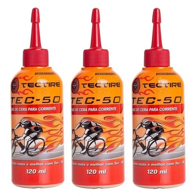 Lubrificante corrente Bike Cera Tectire - 3 unidades - 120 ml - Foto 1