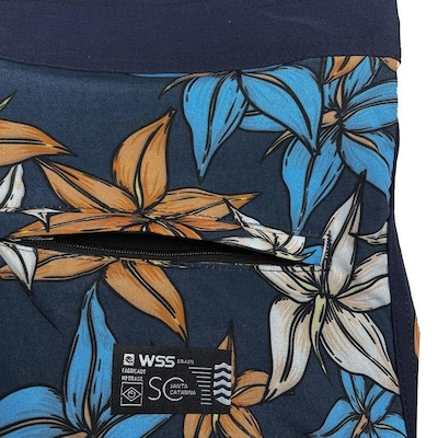 Bermuda WSS Diamond Pattern Hibisco - Masculina - Foto 5