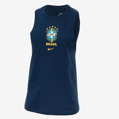 Camiseta Regata Brasil Nike Escudo - Feminina - Foto 1
