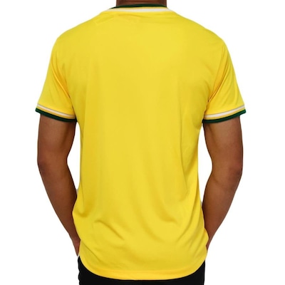 Camisa Brasil Torcedor Estrela Amarela Wunder - Masculina - Foto 4