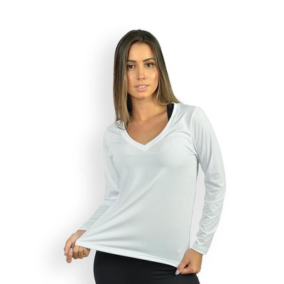 Camiseta Lavicta Manga Longa Fitness Dry Fit - Feminina - Foto 1
