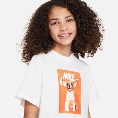 Camiseta Nike Sportswear Tee Boxy Older Kids - Infantil - Foto 3