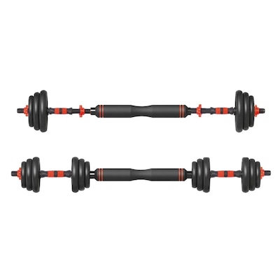 Kit Musculação Completo Yangfit com Barra Anilha + Halter Kettlebell - 30kg - Foto 4