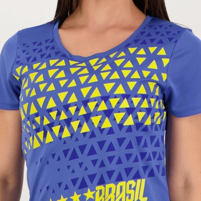 Camisa do Brasil Futfanatics Five Star - Feminina - Foto 4
