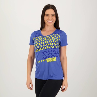 Camisa do Brasil Futfanatics Five Star - Feminina - Foto 1