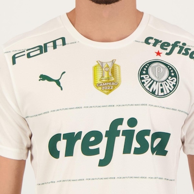 Camisa do Palmeiras Puma II 2022 Campeão Brasileiro - Masculina - Foto 4