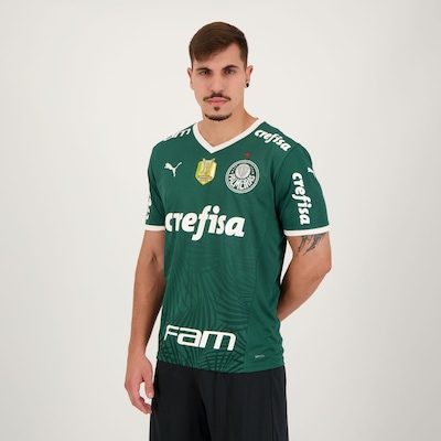 Camisa do Palmeiras Puma I 2022 Campeão Brasileiro - Masculina - Foto 5