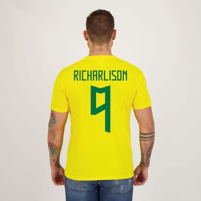 Camisa do Brasil Futfanatics 9 Richarlison - Masculina - Foto 1