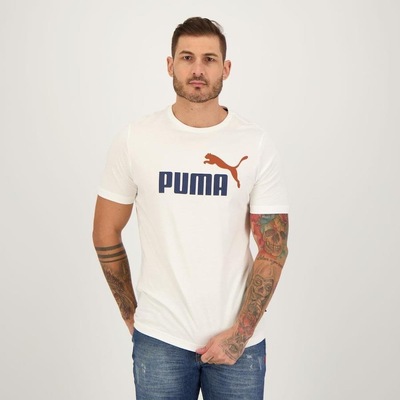 Camiseta Puma Manga Curta Essential 2 Col Logo Tee - Masculina - Foto 5