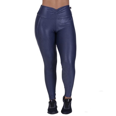Calça Legging Fitness Orbis Cirrê Liso Cós Alto Empina Bumbum - Feminina - Foto 2
