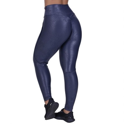 Calça Legging Fitness Orbis Cirrê Liso Cós Alto Empina Bumbum - Feminina - Foto 3