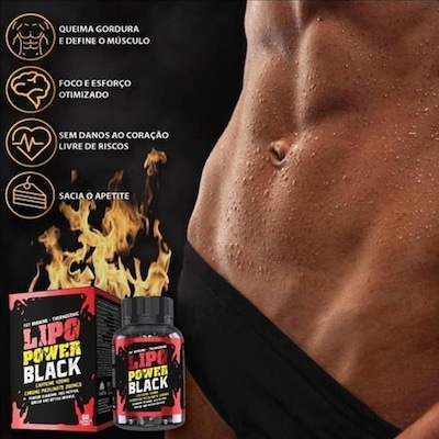 Termogênico Lipo Power Black Uninativa - 60 Cáps - Foto 4