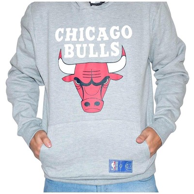 Blusão de Moletom com Capuz NBA Chicago Bulls Canguru - Masculino - Foto 3