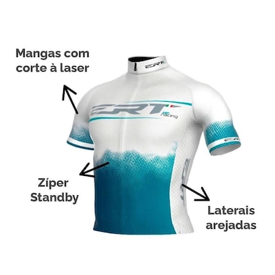 Camisa de Ciclismo Ert Elite Pro Racing Milano - Unissex - Foto 2